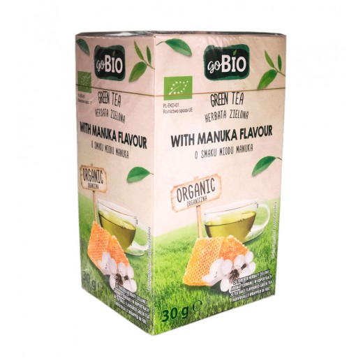 BIO Organic green tea with manuka honey "goBIO", 20 pcs