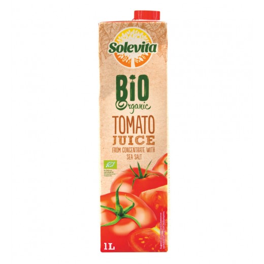 BIO Organic tomato juice with sea salt "Solevita", 1 L