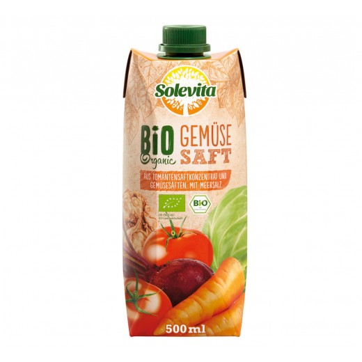 BIO Organic vegetable juice "Solevita", 500 ml