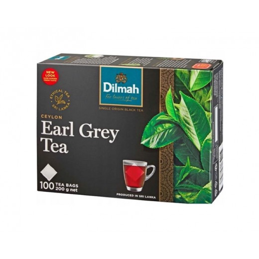 Black tea "Dilmah" Earl Grey, 100 pcs