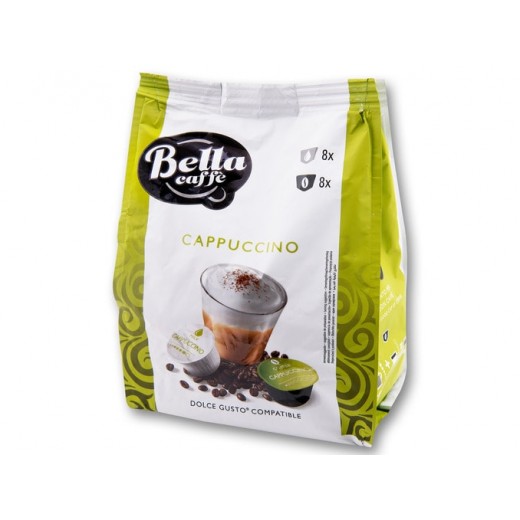 Cappuccino coffee capsules "Bella Caffe", 16 pcs