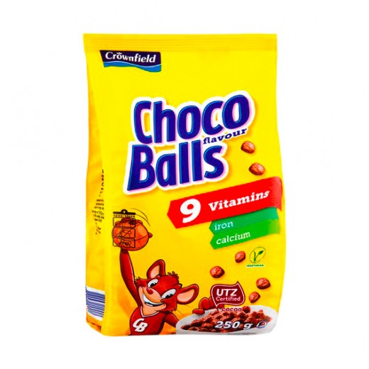 Breakfast cereals with chocolate "Crownfield" Choco Balls, 250 g