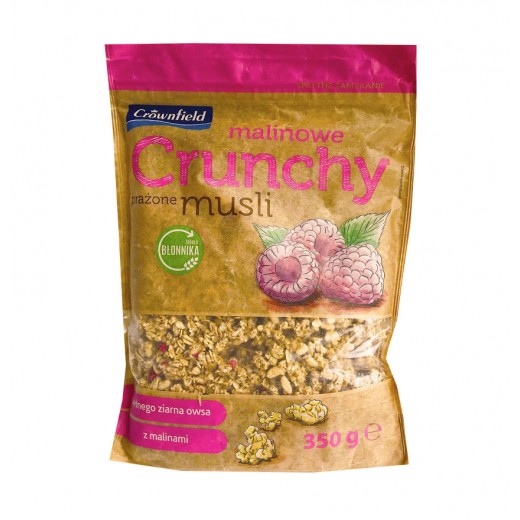 Crunchy muesli with natural raspberry "Crownfield", 350 g