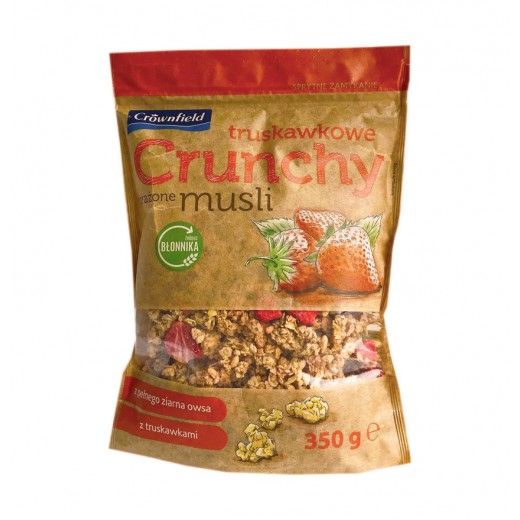 Crunchy muesli with natural strawberry "Crownfield", 350 g