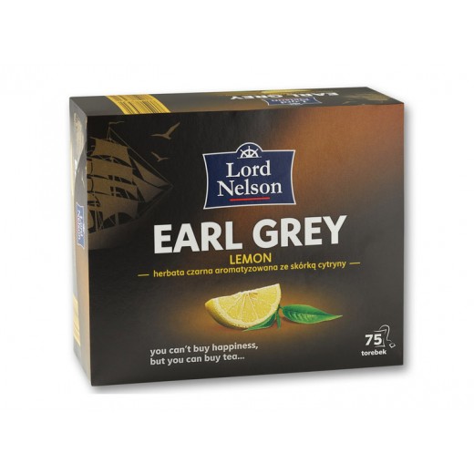 Earl Grey black tea with lemon "Lord Nelson", 75 pcs