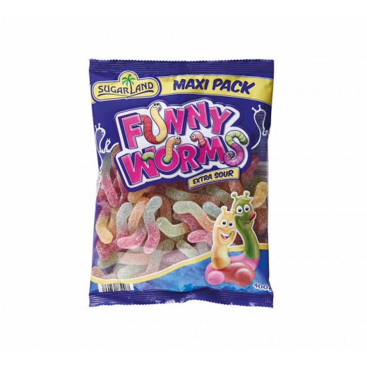 Funny worms sour gummies "Sugarland", 400 g