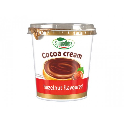 Hazelnut flavoured cocoa cream "Sympathica", 400 g