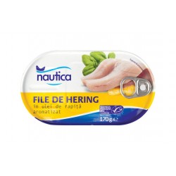 Herring fillets in oil "Nautica", 170 g