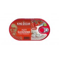 Herring fillets in tomato sauce "King Oscar", 170 g
