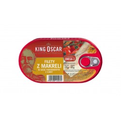 Mackerel fillets in curry & tomato sauce "King Oscar", 170 g