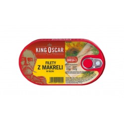 Mackerel fillets in vegetable oil "King Oscar", 170 g