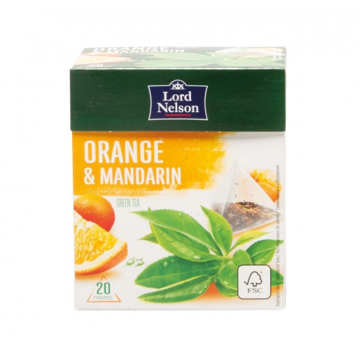 Orange & mandarin green tea "Lord Nelson", 20 pcs