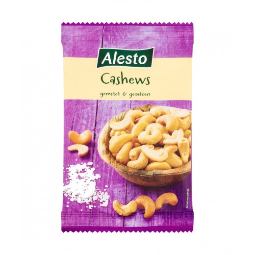 Salted, roasted cashew nuts "Alesto", 150 g