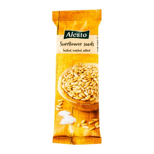 Hulled, salted sunflower seeds "Alesto", 100 g