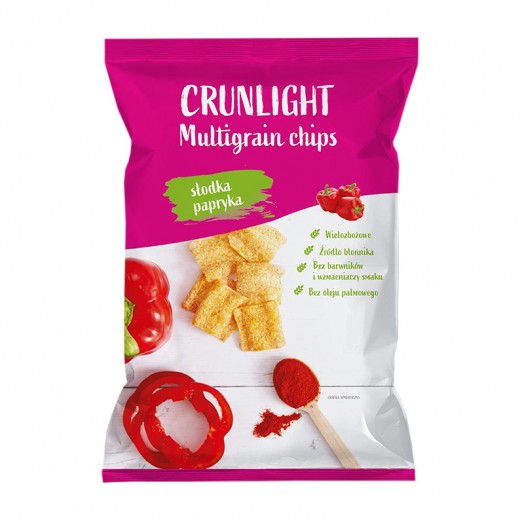 Multigrain chips with sweet pepper “Crunlight”, 70 g