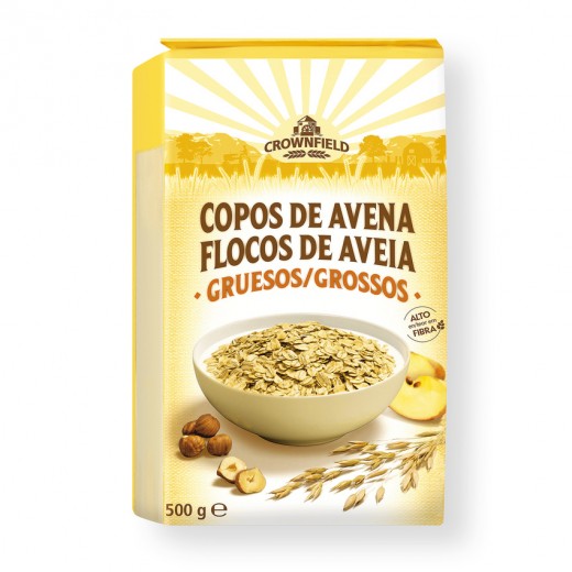 Thick oat flakes "Crownfield", 500 g