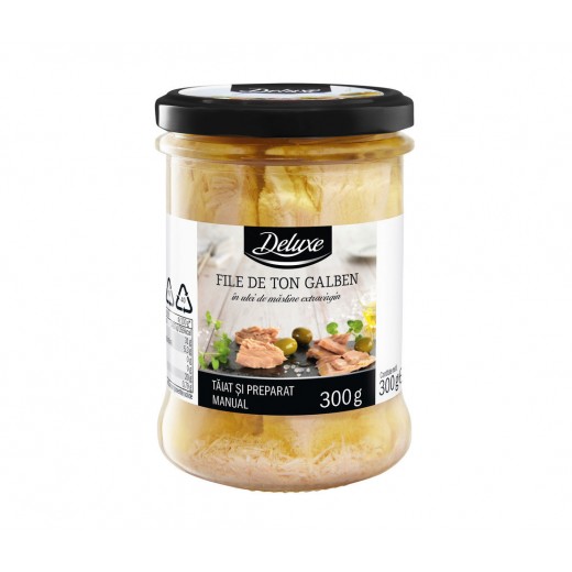 Tuna fillets in extra virgin olive oil "Deluxe", 300 g