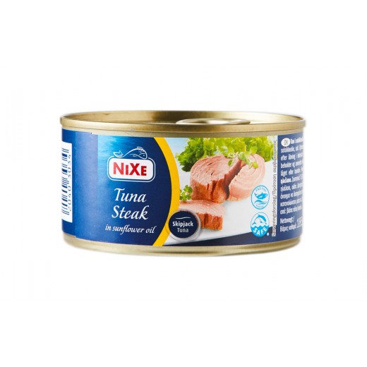 Tuna steak in sunflower oil "Nixe", 185 g