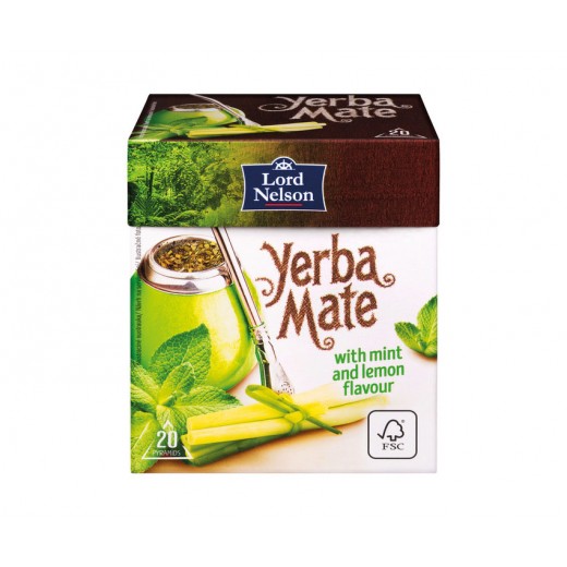 Yerba Mate tea with mint & lemongrass "Lord Nelson", 20 pcs