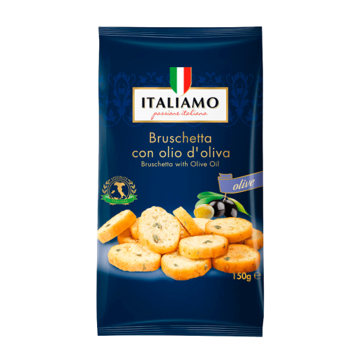 Bruschetta with olive oil “Italiamo”, 150 g