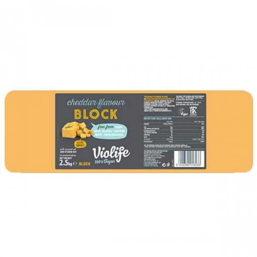 Cheddar vegan cheese block "Violife", 2.5 kg