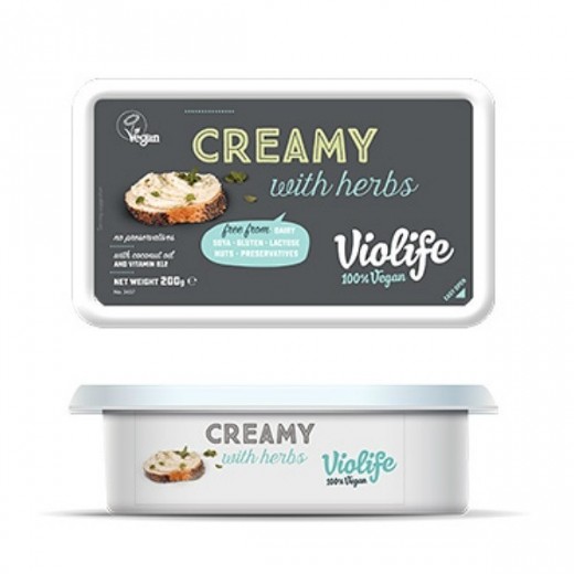 Vegan creamy cheese with herbs "Violife", 200 g