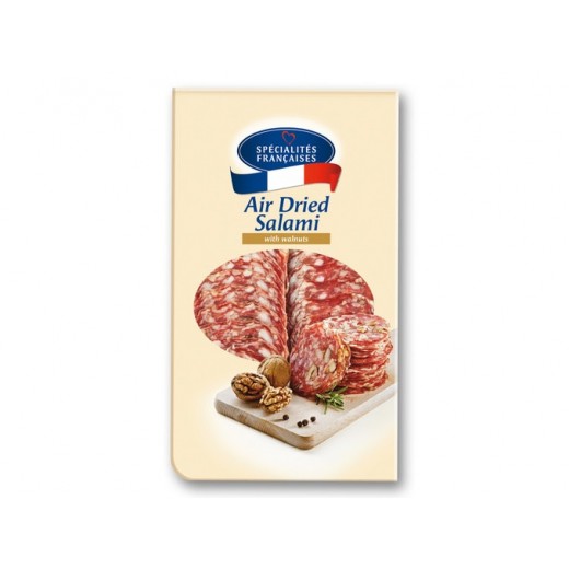 Air dried pork salami slices with walnuts “Specialites Francaises”, 120 g