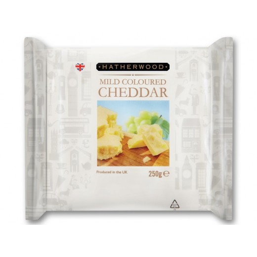 Mild coloured cheddar cheese “Hatherwood”, 250 g