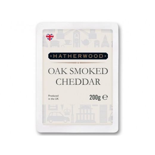 Oak smoked cheddar cheese “Hatherwood”, 200 g