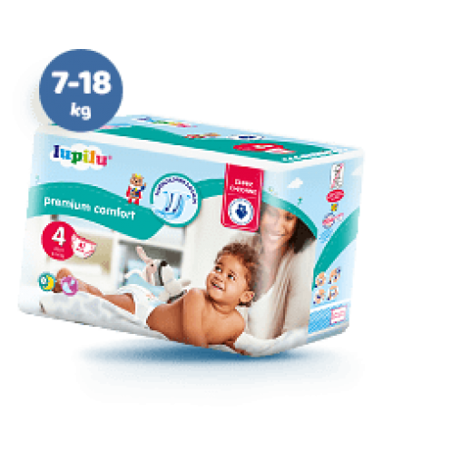 Premium Comfort Diapers "Lupilu" 4 Maxi 8-16 kg, 41 pcs