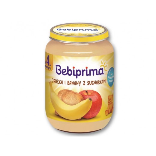 Fruit & rusks puree "Bebiprima", 190 g