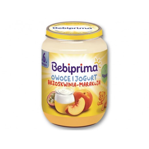 Fruit & yoghurt puree "Bebiprima", 190 g 
