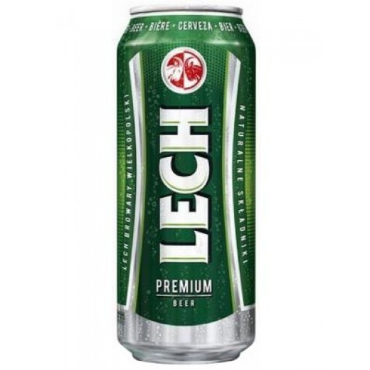 Premium Pale lager beer 5,2% "Lech", 500 ml
