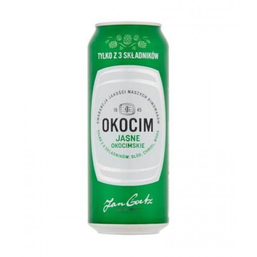 Pale lager beer 5,2% "Okocim", 500 ml