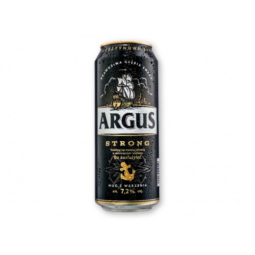 Strong pale lager beer 7,2% "Argus", 500 ml