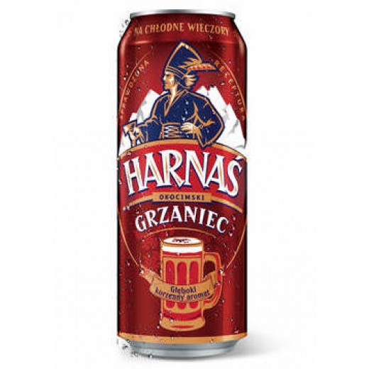 Spiced, herbed beer 6% "Harnas Grzaniec", 500 ml