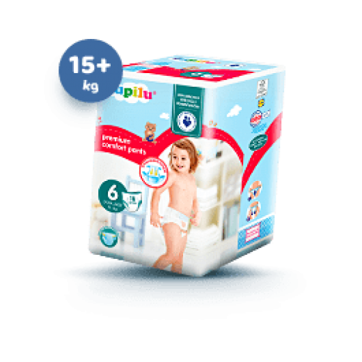 Premium Comfort Pants XL for girls "Lupilu" 6 extra large 15+ kg, 18 pcs