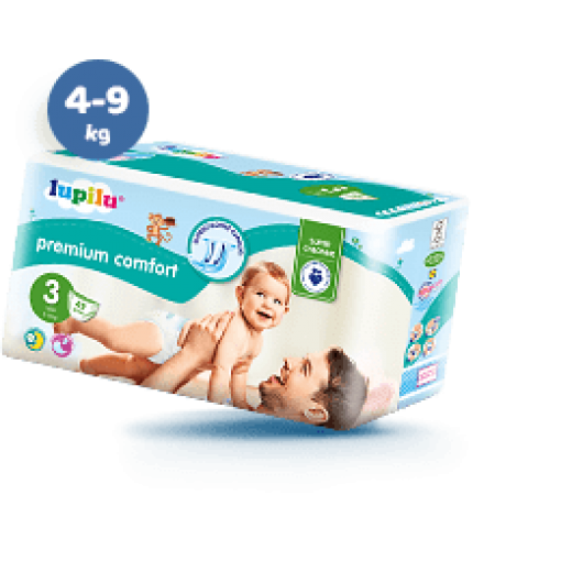 Premium Comfort Diapers "Lupilu" 3 midi 5-9 kg, 49 pcs