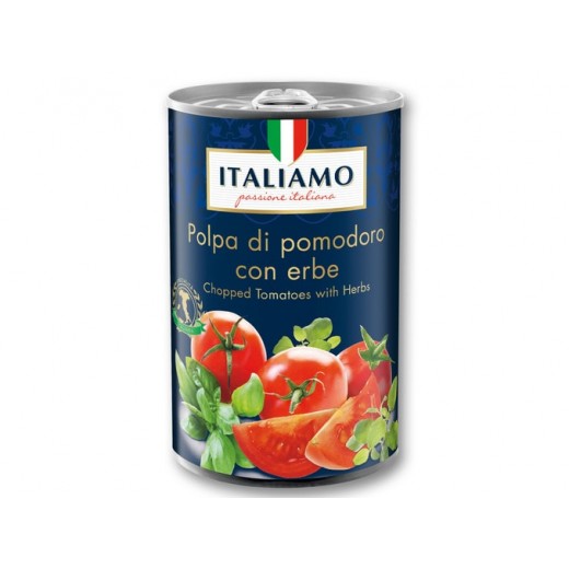 Chopped tomatoes with Herbs “Italiamo”, 425 ml