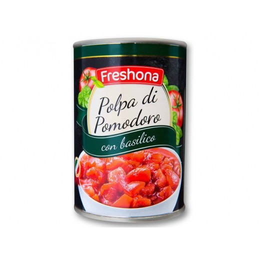 Chopped tomatoes with Basil “Freshona”, 425 ml